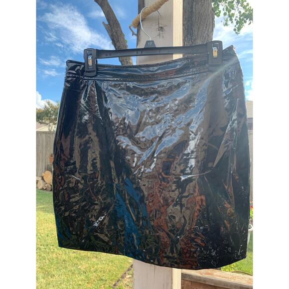 Shinestar NWT Women's Black Patton Mini Skirt - Sz Large - Picture 5 of 8